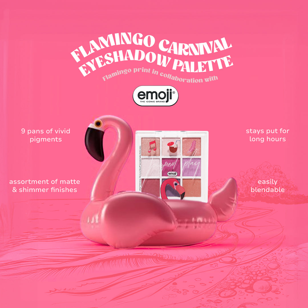 Pigment Play X Emoji Eyeshadow Palette- Flamingo Carnival