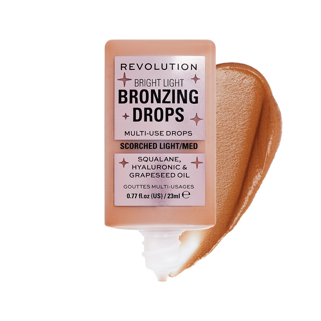 Makeup Revolution Bright Light Bronzing Drops Bronze Scorched HOK Makeup