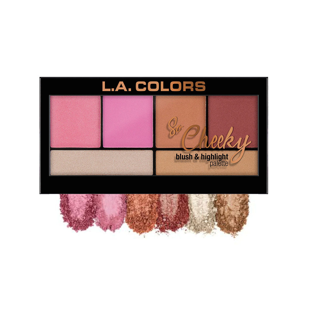 L.A. Colors So Cheeky Blush and Highlight Palette