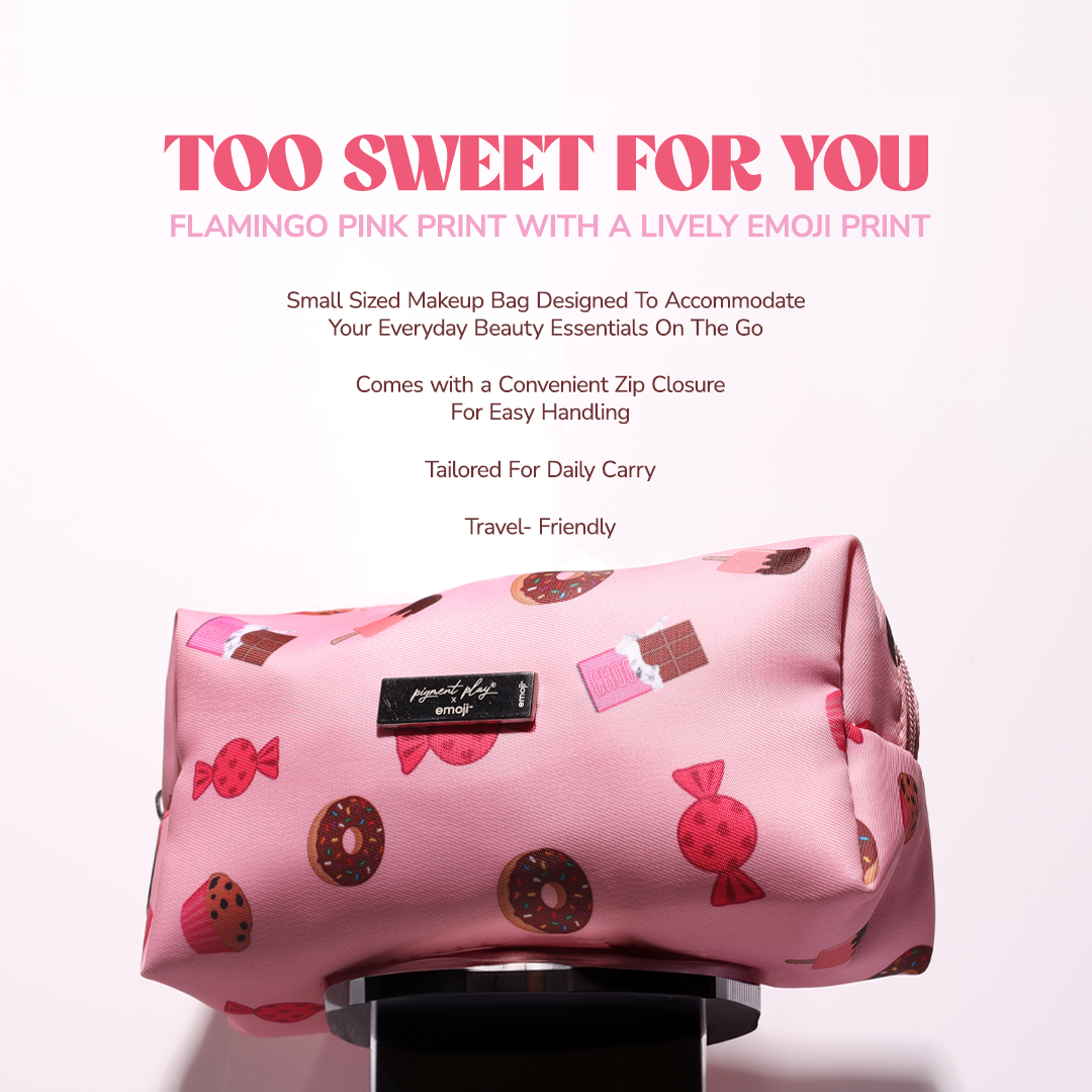 Pigment Play X Emoji Too Sweet For You Cosmetic Bag