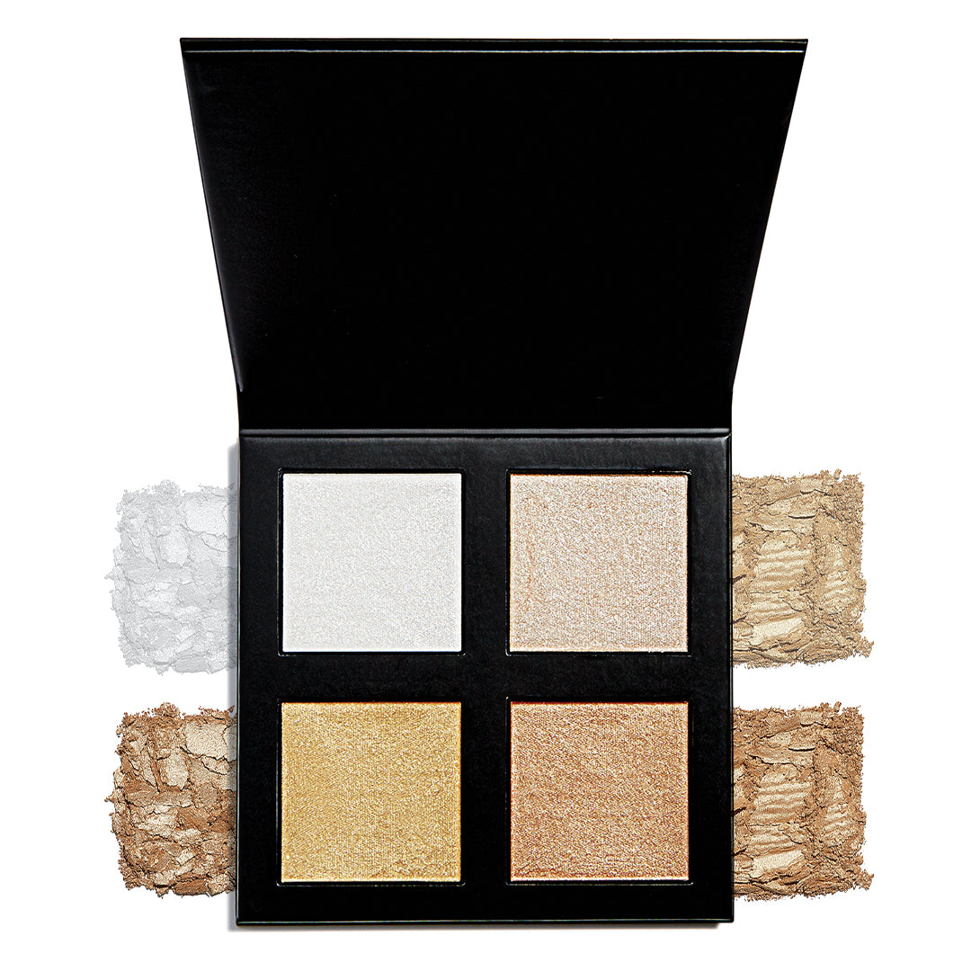 Revolution Pro 4K Highlighter Palette – Rose Gold, Für Strahlenden Glow, Perfekt Zum Contouren & Highlighten