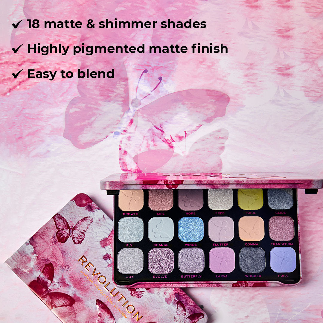 Makeup Revolution Butterfly Forever Flawless Eyeshadow Palette HOK Makeup