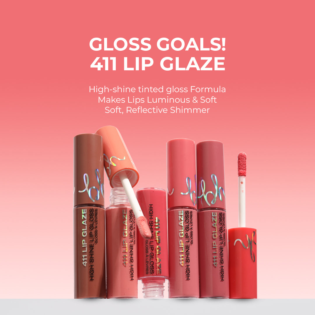 Bh Los Angeles 411 Lip Glaze High Shine Cream Gloss