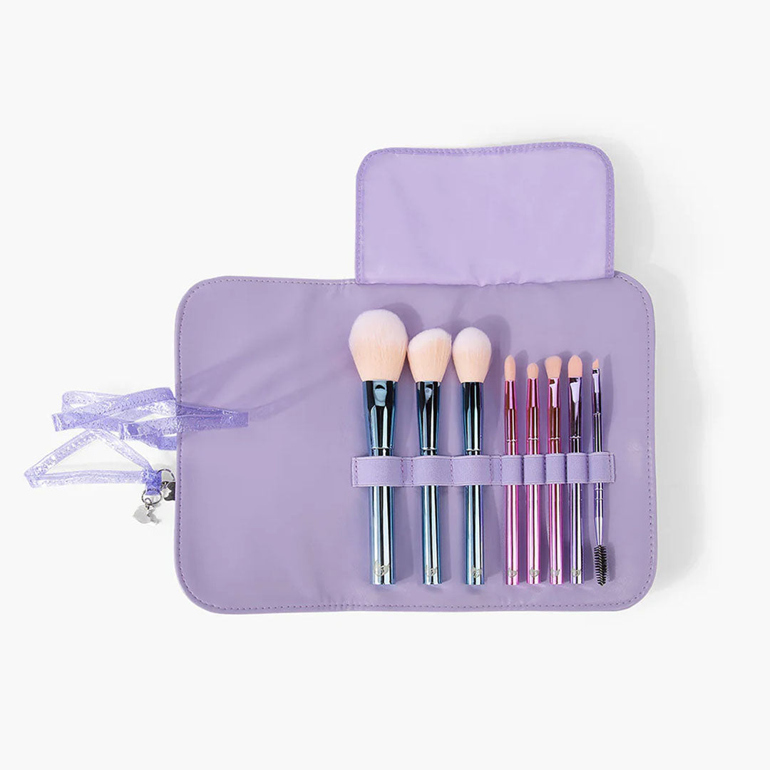 BH Cosmetics The Total Package - 8 Piece Face & Eye Brush Set with Wrap