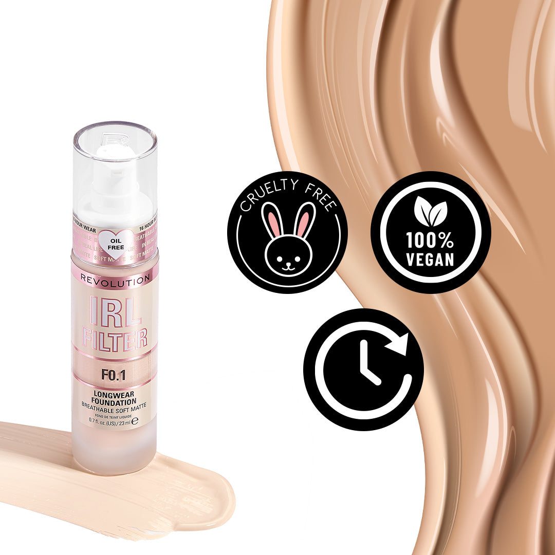 Shop Makeup Revolution IRL Filter Longwear Foundation online at ...