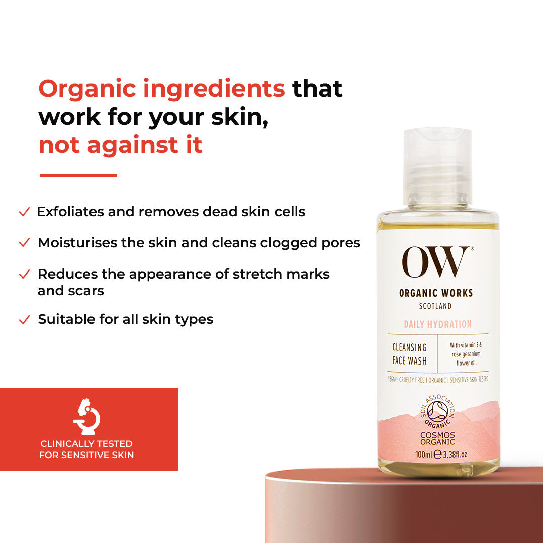 Organic Works Cleansing Face Wash