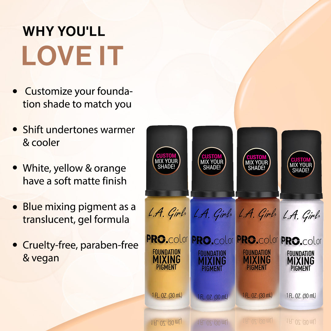 Buy L.A Girl Pro color Foundation Mixing Pigment Online at HOKMakeup – HOK  Makeup