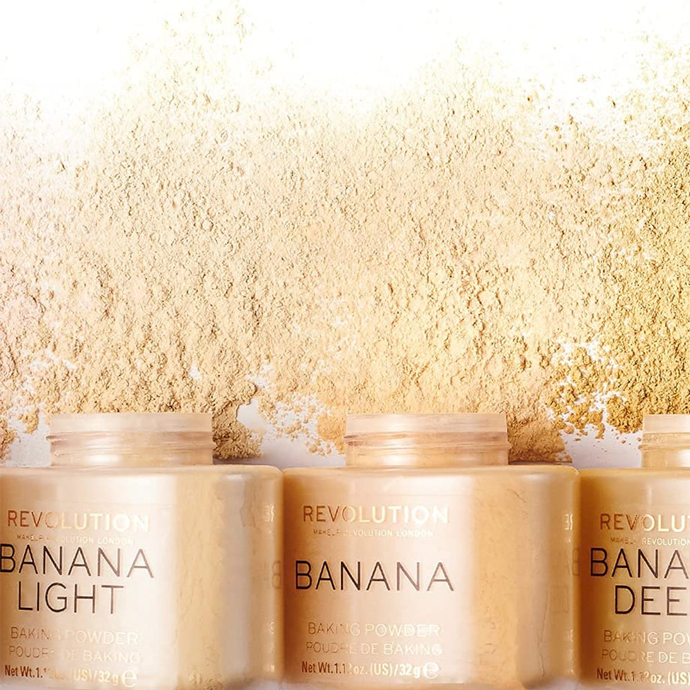 Makeup Revolution Loose Baking Powder Banana Light