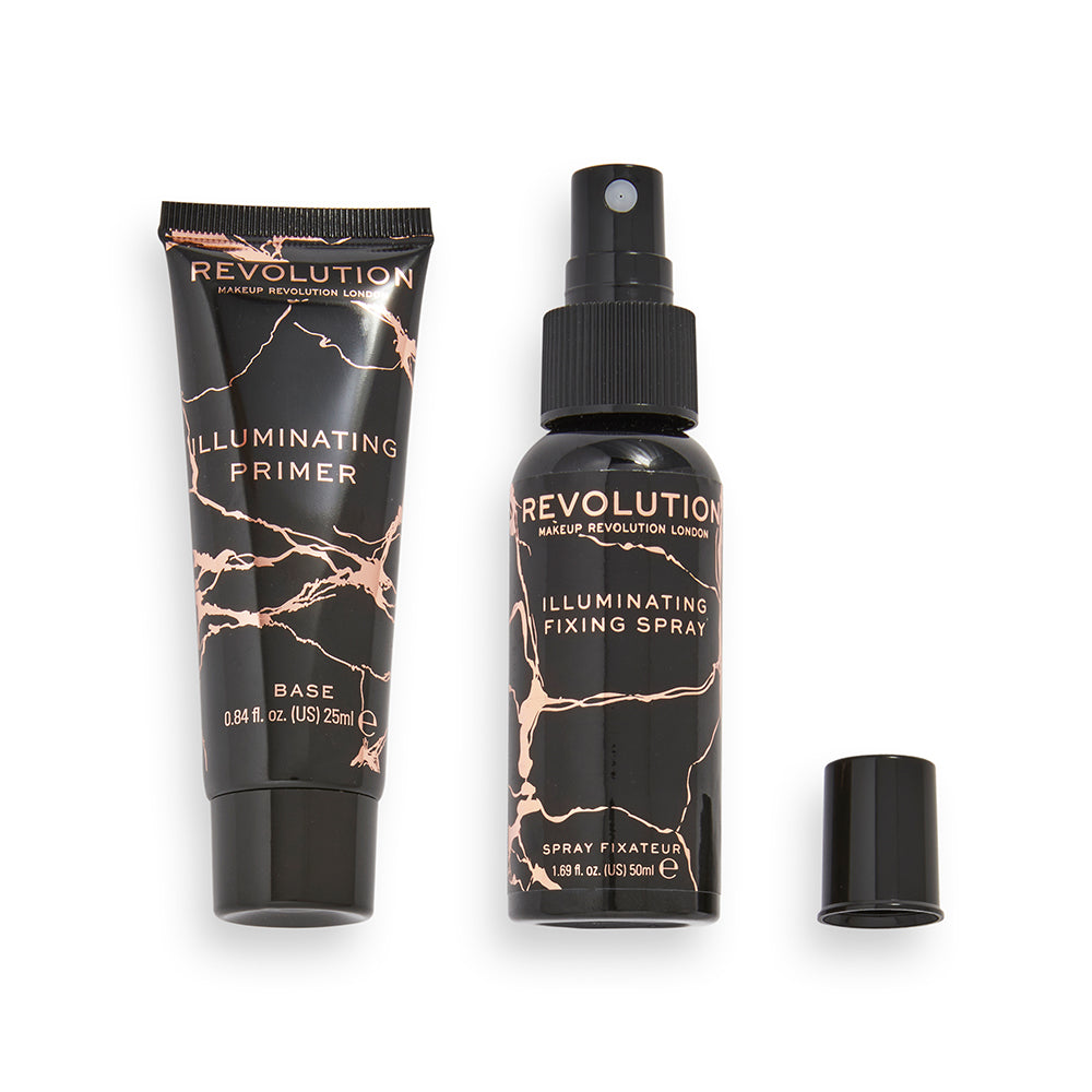 Makeup Revolution Illuminating Prime & Fix Duo Gift Set