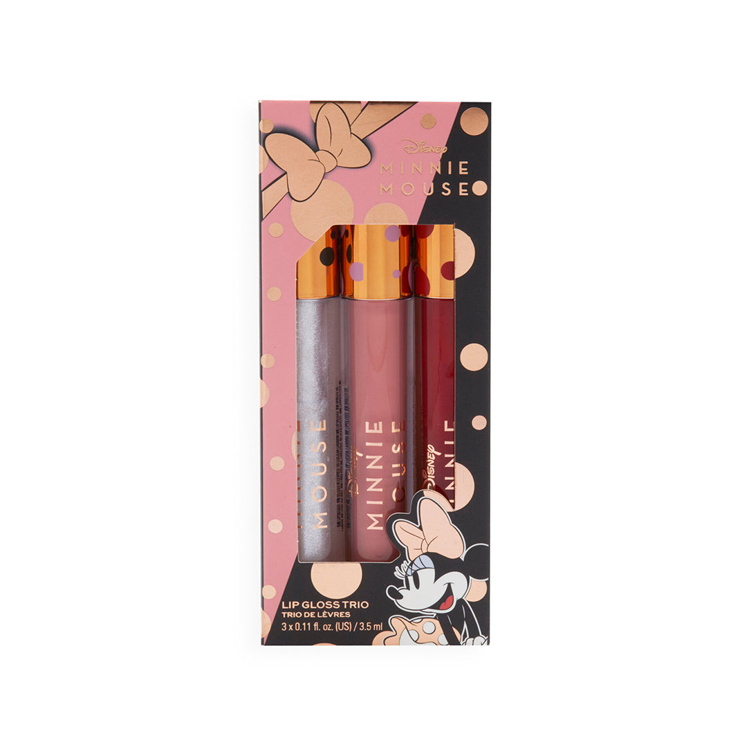 Disney's Minnie Mouse and Makeup Revolution Lipgloss Trio