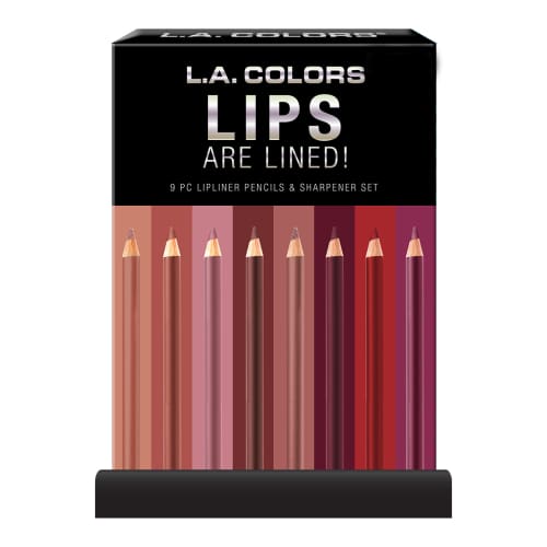 L.A. Colors 9pc Lips are Lined! Lip Liner Pencil Set