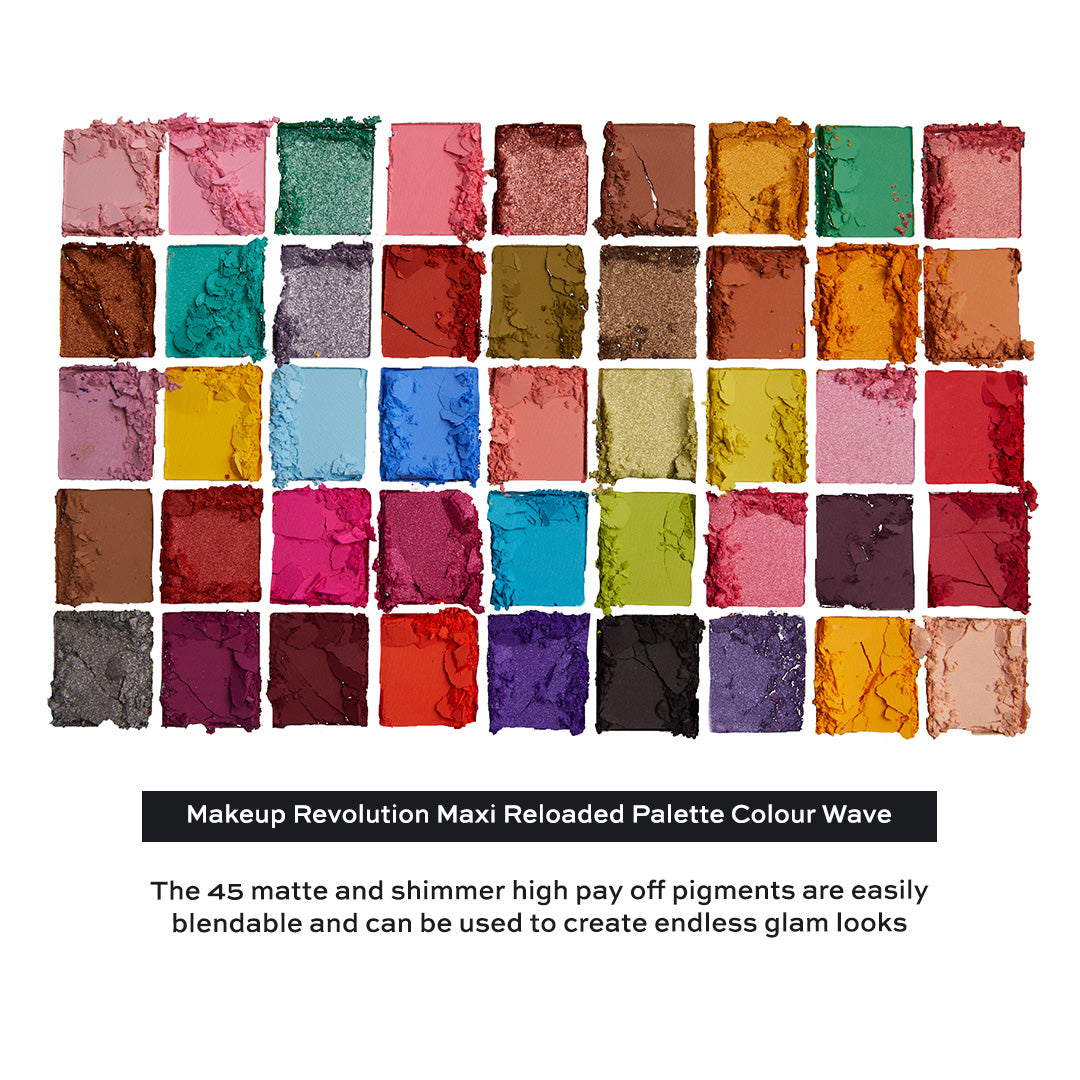 Makeup Revolution Maxi Reloaded Palette Colour Wave