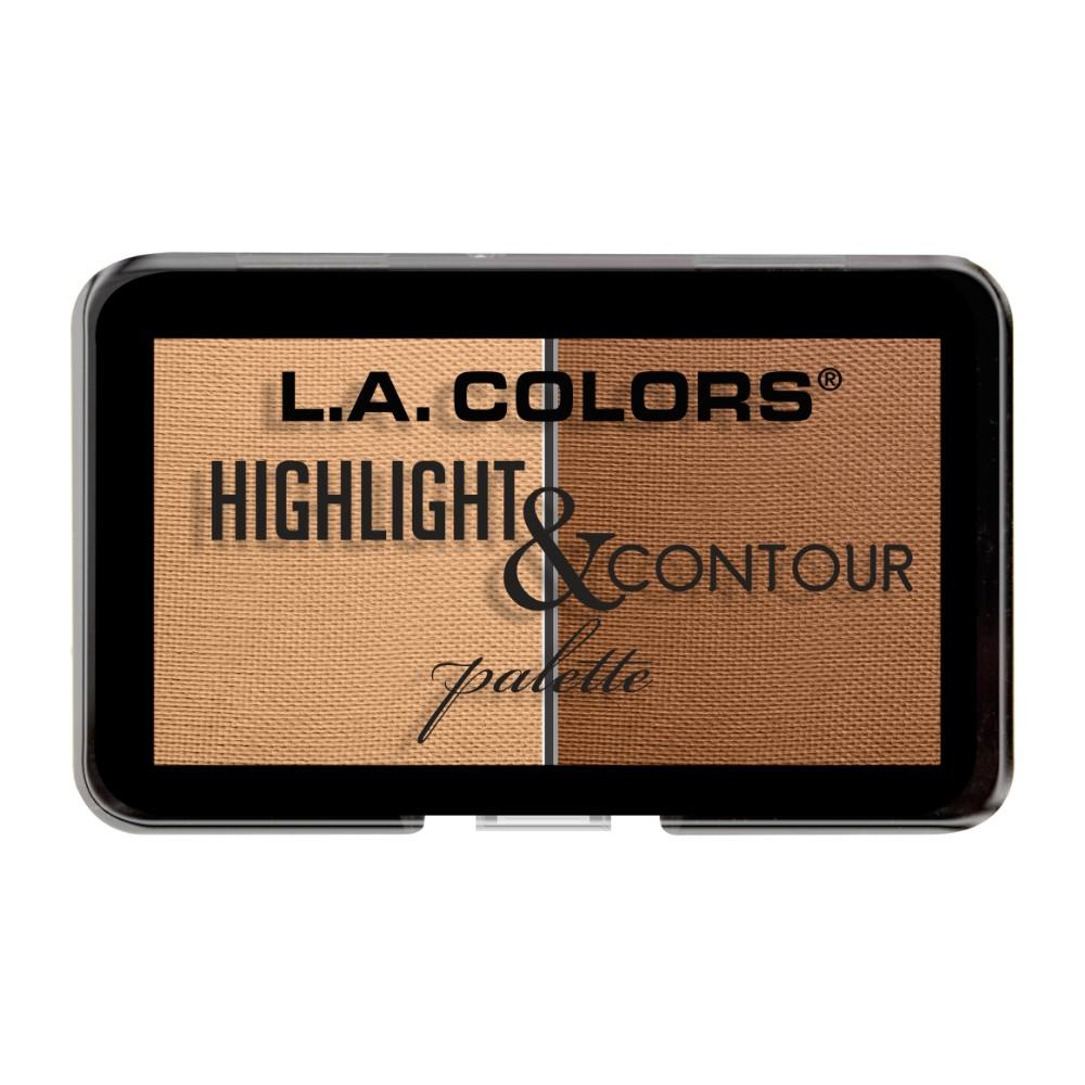 L.A. Colors Highlight & Contour Palette - Light to Medium