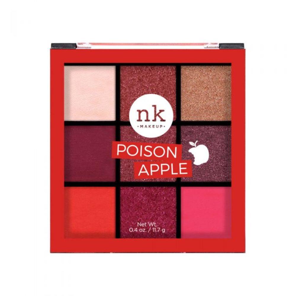 Nicka K Nine Color Eyeshadow Palette - Poison Apple - HOK Makeup